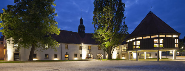 Rathausplatz in Schwarzenbach an der Saale