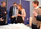Das Siegerteam im Gespräch mit Staatsminister Dr. Reichhart.
