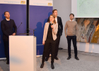 Verena Schmidt vom Berliner Büro Teleinternetcafe stellt den Siegerentwurf vor.